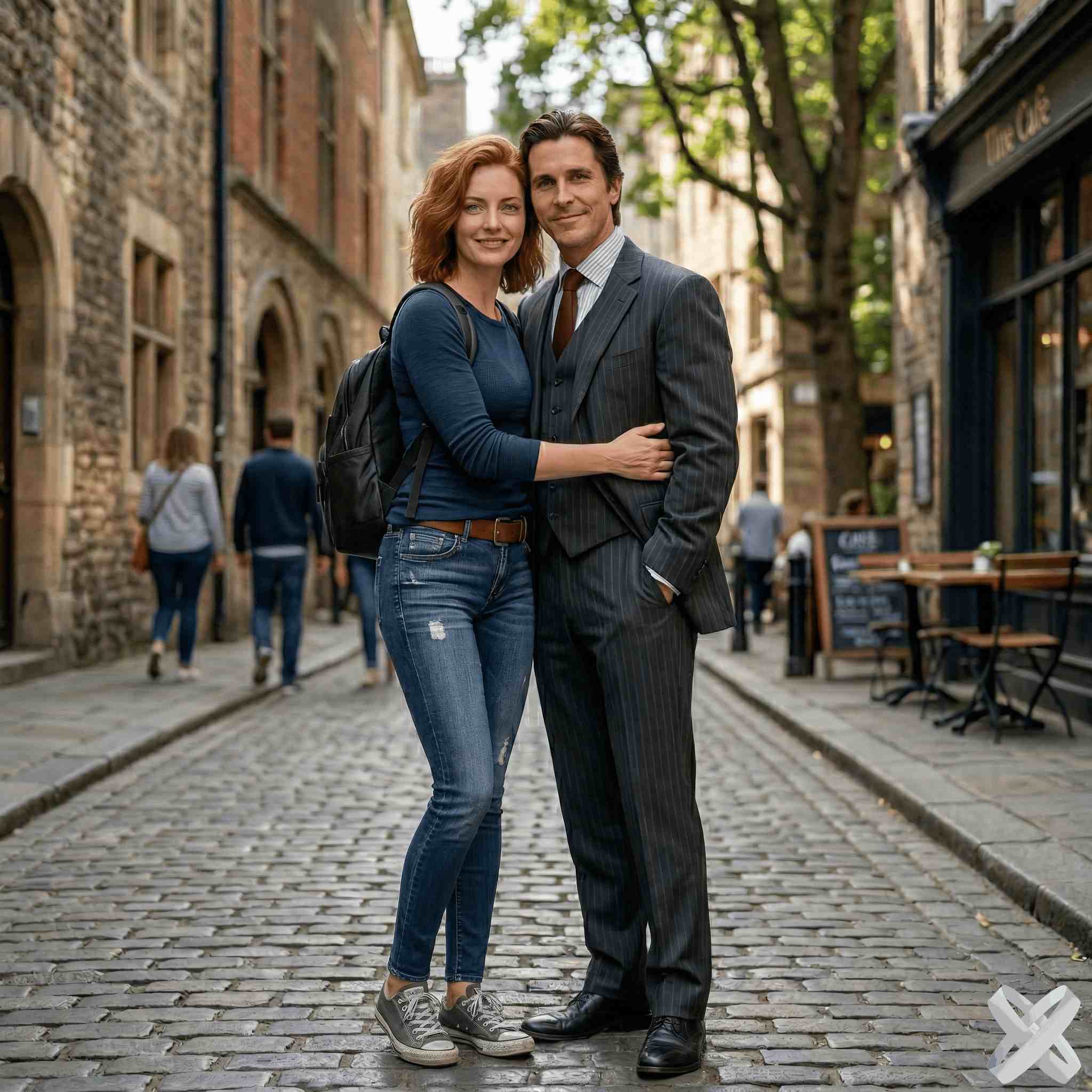 Человек в сцене