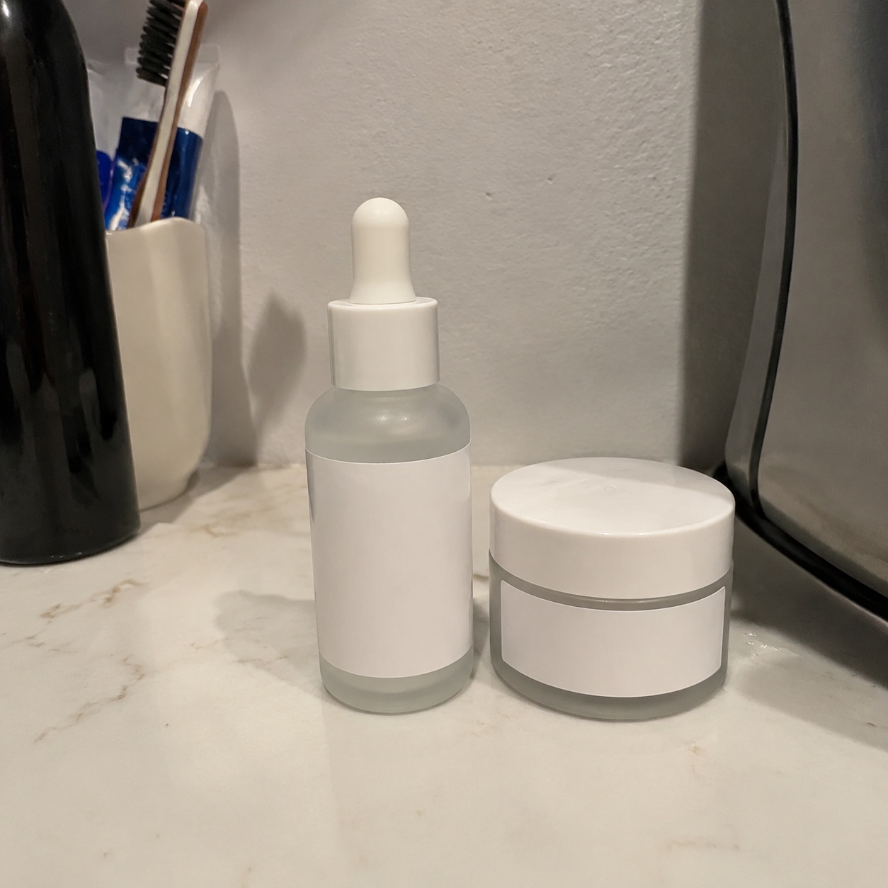 Product photo after AI editing — example 1: product background